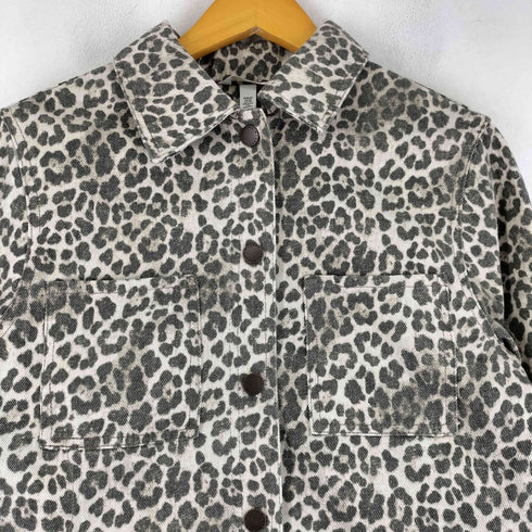 エイチアンドエム H&M レオパードプリント トラッカージャケット レディース import:XS