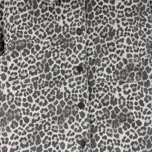 エイチアンドエム H&M レオパードプリント トラッカージャケット レディース import:XS