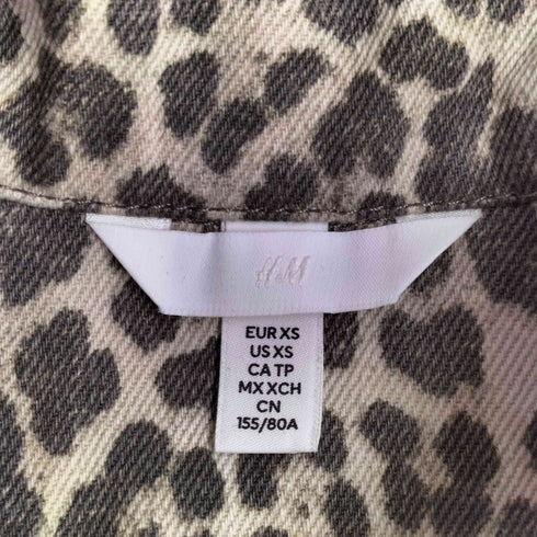 エイチアンドエム H&M レオパードプリント トラッカージャケット レディース import:XS