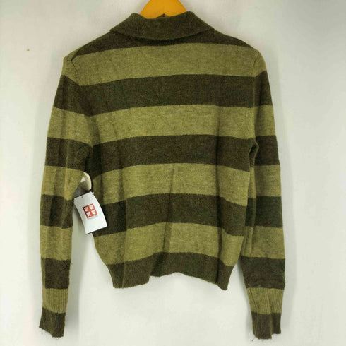 ザラ ZARA ボーダー ポロニット カーディガン レディース US S