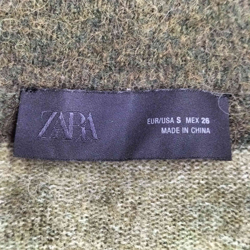 ザラ ZARA ボーダー ポロニット カーディガン レディース US S