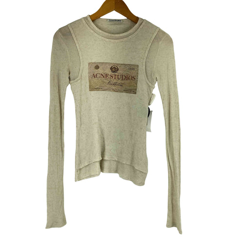 アクネストゥディオズ ACNE STUDIOS ダブルレイヤード ロングスリーブTシャツ レディース import:XS