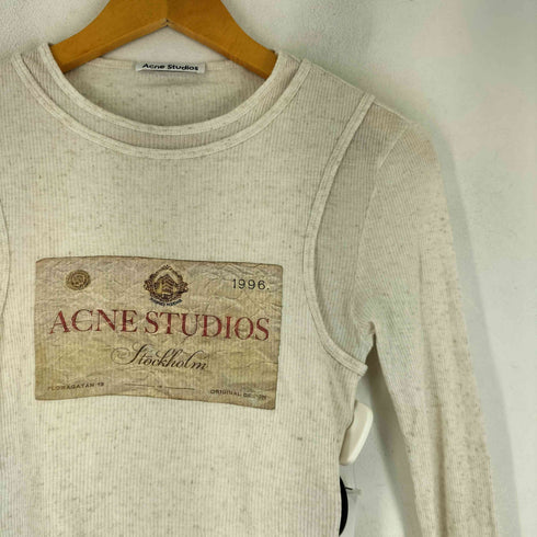 アクネストゥディオズ ACNE STUDIOS ダブルレイヤード ロングスリーブTシャツ レディース import:XS