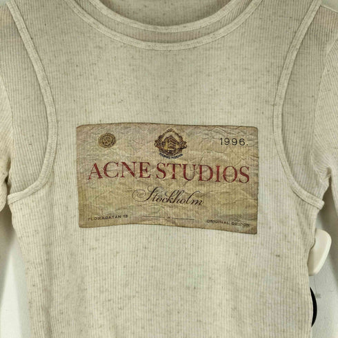 アクネストゥディオズ ACNE STUDIOS ダブルレイヤード ロングスリーブTシャツ レディース import:XS