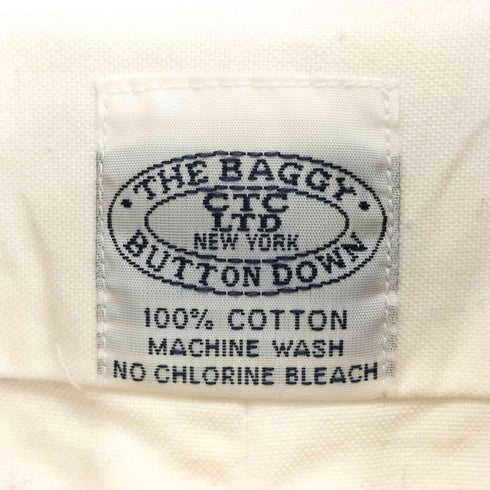 バギー THE BAGGY 丸襟 ボタンダウン 長袖 シャツ メンズ import:XL