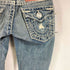 トゥルーレリジョン TRUE RELIGION ダメージ加工 ローライズ フレア デニムパンツ レディース US:24