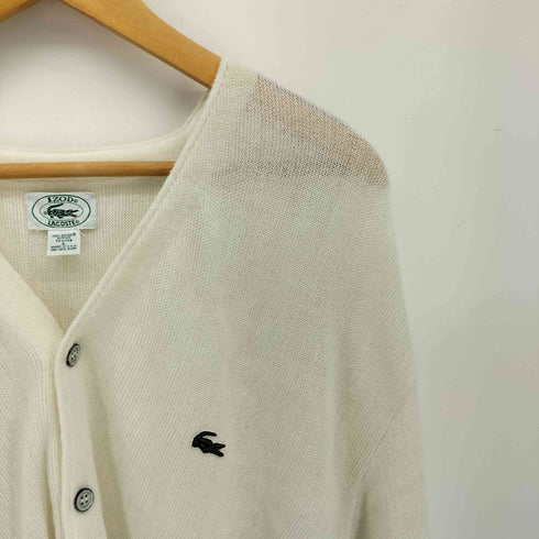 アイゾッドラコステ IZOD LACOSTE 80-90s USA製 ワンポイントロゴ カーディガン メンズ import:L
