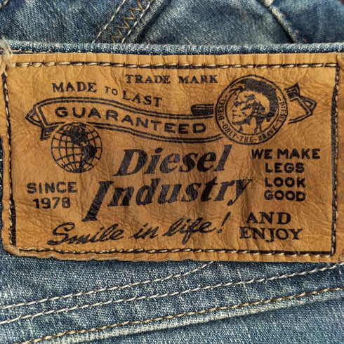 ディーゼルインダストリー Diesel Industry LOWKY 刺繍デザイン ローライズ スキニーデニムパンツ レディース US:24