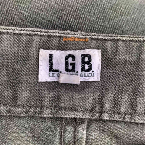 ルグランブルー L.G.B. フロントジップデザイン ブーツカット カーゴパンツ レディース US:25