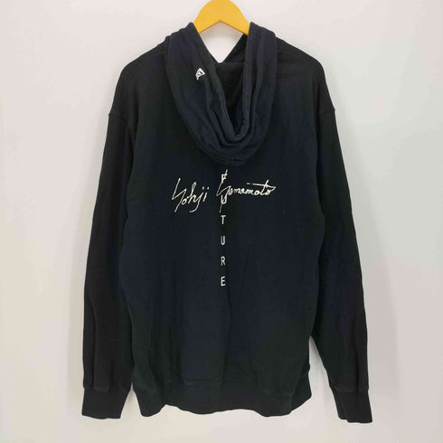 ヨウジヤマモトプールオム Yohji Yamamoto POUR HOMME NO FUTURE PRINT SWEAT PULLOVER HOODIE スウェットパーカー メンズ import:XXL