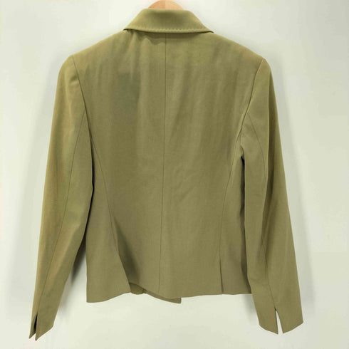 マックスマーラ MAX MARA MADE IN ITALY イタリア製 白タグ 加工 生地 ボタン アップ ジャケット レディース EUR:40