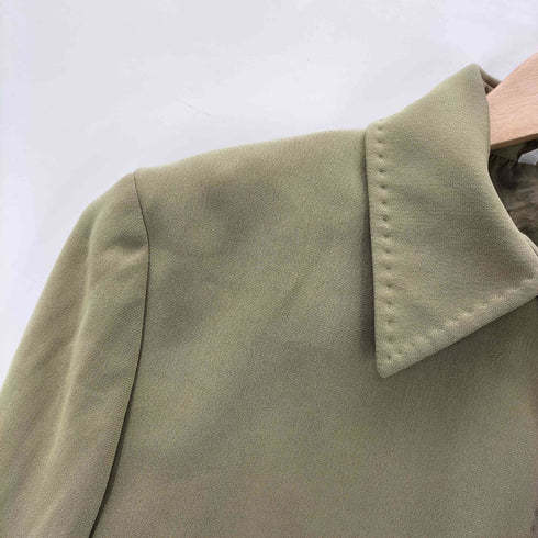 マックスマーラ MAX MARA MADE IN ITALY イタリア製 白タグ 加工 生地 ボタン アップ ジャケット レディース EUR:40