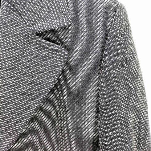 マックスマーラ MAX MARA MADE IN ITALY VIRGIN WOOL 97% イタリア製 白タグ バージン ウール 織り 生地 テーラード ジャケット レディース EUR:38