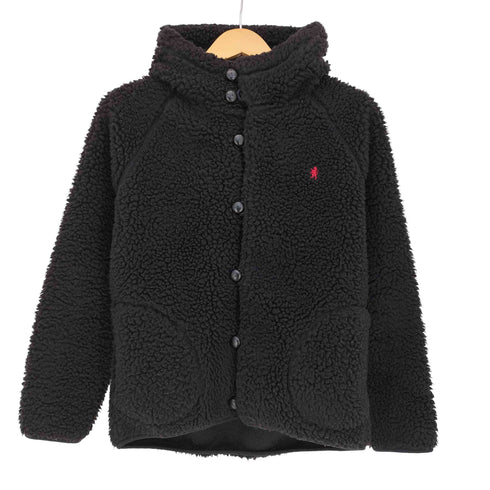 ジムフレックス GYMPHLEX くるみボタン フーデット ボアジャケット レディース UK:16