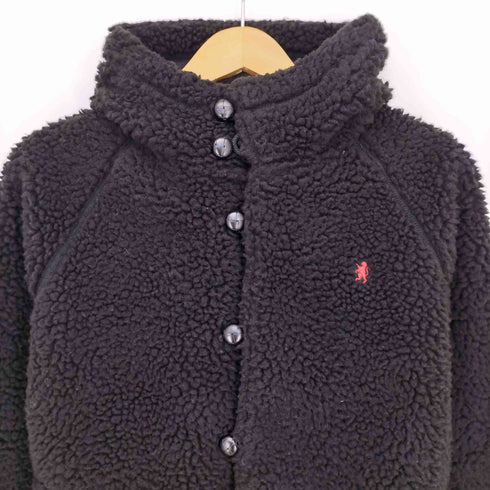 ジムフレックス GYMPHLEX くるみボタン フーデット ボアジャケット レディース UK:16
