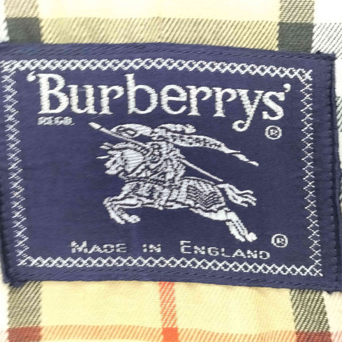 バーバリーズ BURBERRYS イングランド製 裏ノバチェック ステンカラーコート メンズ