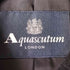 アクアスキュータム AQUASCUTUM ヘリンボーン アンゴラ混 ハーフコート レディース 9F