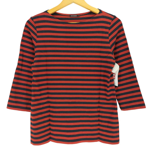マリメッコ marimekko ILMA コットン クルーネック 七分袖 Tシャツ レディース JPN:M