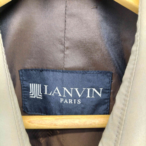 ランバンパリ LANVIN PARIS エポレット ステンカラーコート メンズ H50-26