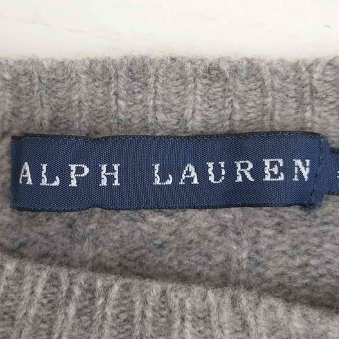 ラルフローレン RALPH LAUREN ポニー刺繍 カシミヤケーブルニット レディース import:S