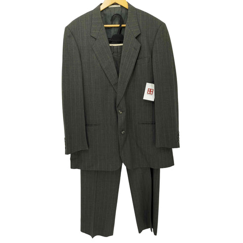 ジバンシィ GIVENCHY ストライプ サイドベンツ 背抜き ウール 2B テーラードジャケット + パンツスーツ セットアップ メンズ 102 92 185