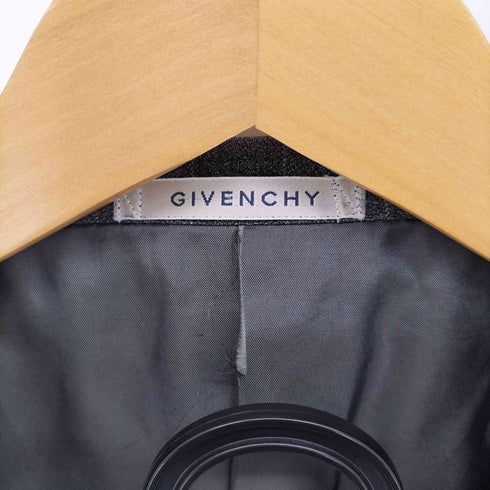 ジバンシィ GIVENCHY ストライプ サイドベンツ 背抜き ウール 2B テーラードジャケット + パンツスーツ セットアップ メンズ 102 92 185