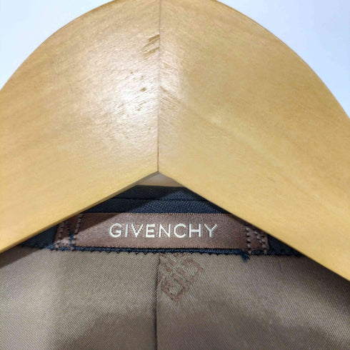 ジバンシィ GIVENCHY サイドベンツ 背抜き 金ボタン ウール ダブル テーラードジャケット + パンツスーツ セットアップ メンズ 102 92 185