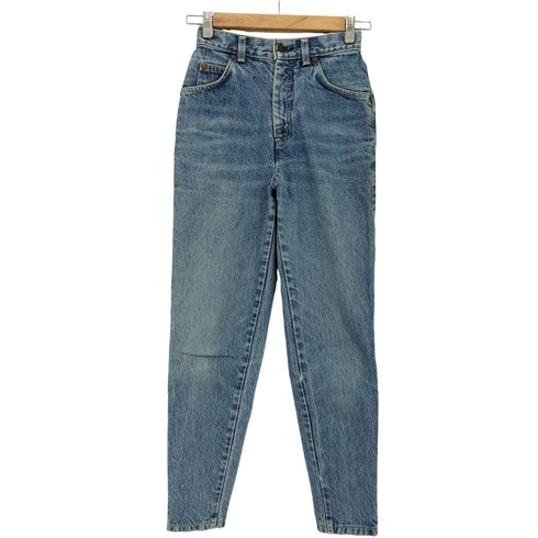 リーバイス Levis 1997年3月製 USA製 ボタン裏573 茶タブ ウォッシュ加工 ハイウエスト アンクルジップ バックシームデニム レディース JPN:5