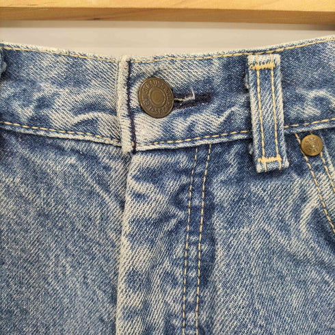 リーバイス Levis 1997年3月製 USA製 ボタン裏573 茶タブ ウォッシュ加工 ハイウエスト アンクルジップ バックシームデニム レディース JPN:5