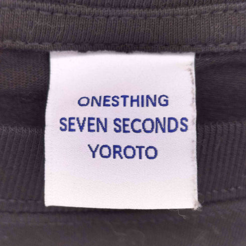 ONES THING SEVEN SECONDS YOROTO キャラクタープリントクルーネック 半袖Tシャツ メンズ