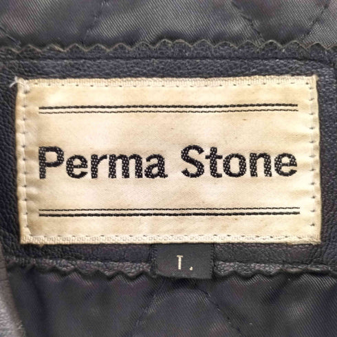PERMA STONE パーマ ストーン Genuine Leather リアルレザー ハーフコート メンズ JPN:L