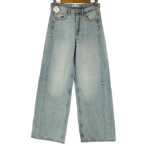 ザラ ZARA ハイウエスト ワイドデニムパンツ レディース US:24