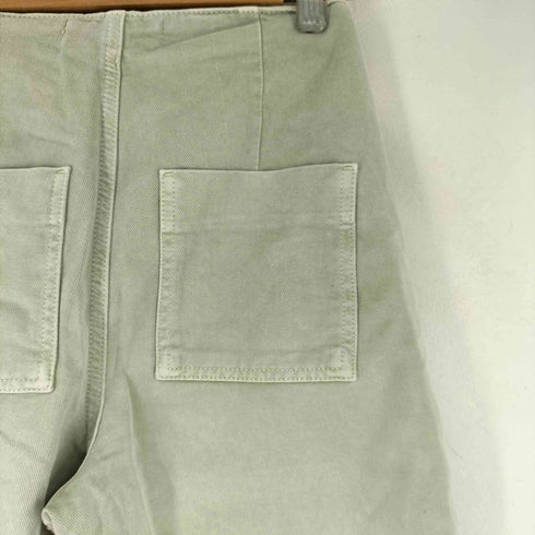 ザラ ZARA メタルボタンデザイン ハイウエスト クロップド デニムパンツ レディース US:24