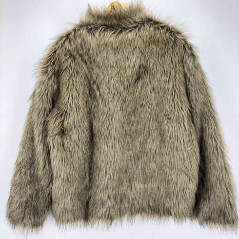 JIAO MU YU BOUTIQUE CUSTOMIZED 裏地キルティング フェイクファー ジャケット Y2K メンズ import:XL