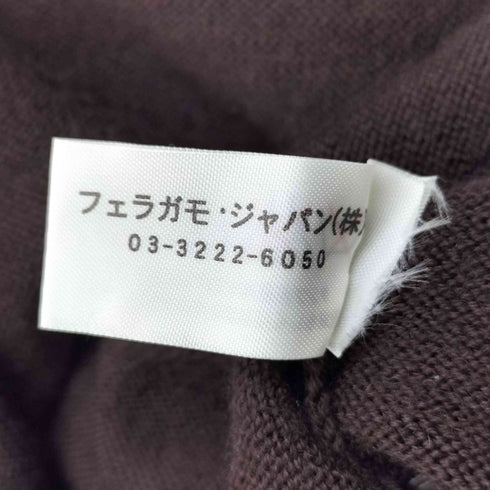 サルヴァトーレフェラガモ Salvatore Ferragamo スリット 半袖 ニット レディース import:M