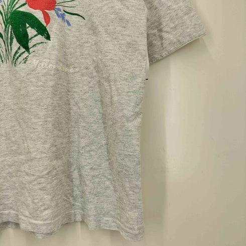 アローレ ALORE USA製 フラワーデザイン フェイクレイヤード 半袖 Tシャツ メンズ import:L