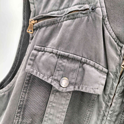 ディーアンドジードルチェアンドガッバーナ D&G DOLCE&GABBANA Combat Rebel Label 00S 03SS OLD MADE IN ITALY ARCHIVE イタリア製 ミリタリー ギミック ベスト アーカイブ Y2K メンズ import:M