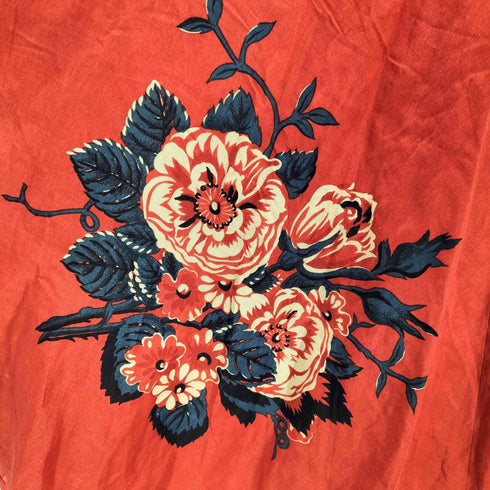 ワイズ Ys 90S 97SS ARCHIVE LINEN RAYON リネン レーヨン フラワー ボタニカル プリント フレア ロング スカート アーカイブ レディース