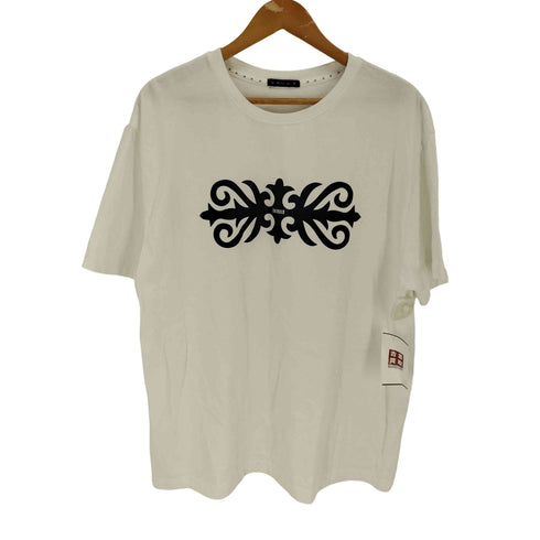 E RIN AI E オリンアイ トライバルロゴプリント 半袖Tシャツ メンズ