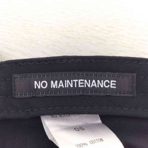 NO MAINTENANCE ノーメンテナンス ロゴキャップ メンズ