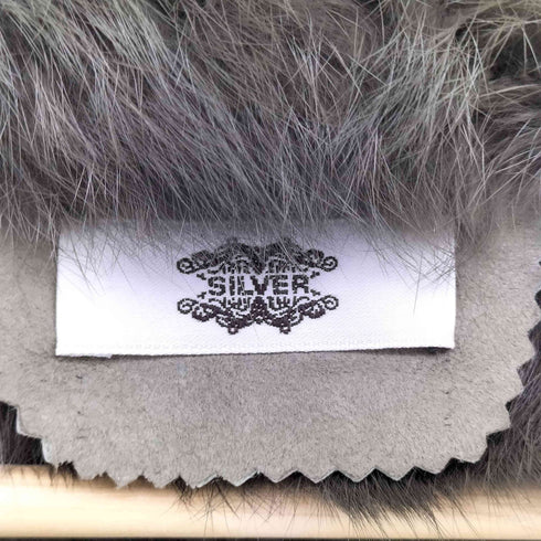 SILVER ベルト付き 裏地 ラビットファー ムートンコート レディース JPN:M