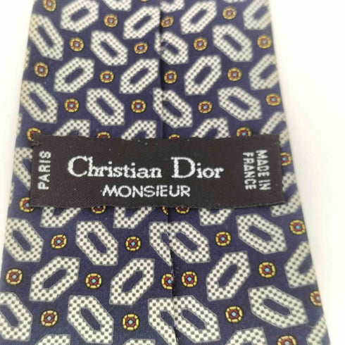クリスチャンディオール Christian Dior シルク 総柄 ネクタイ メンズ