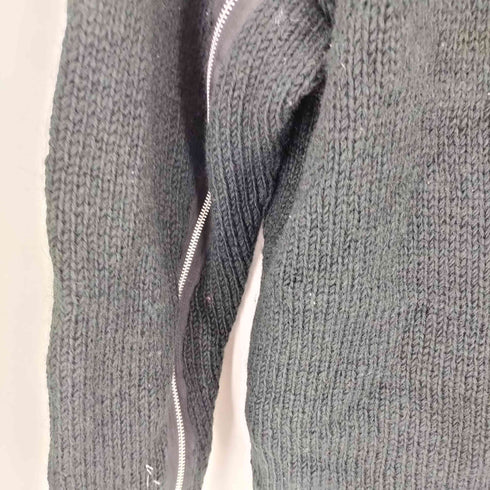 Cross Zip Sweater クロス ジップ 十字 ダメージ ニット セーター Y2K Vkei メンズ