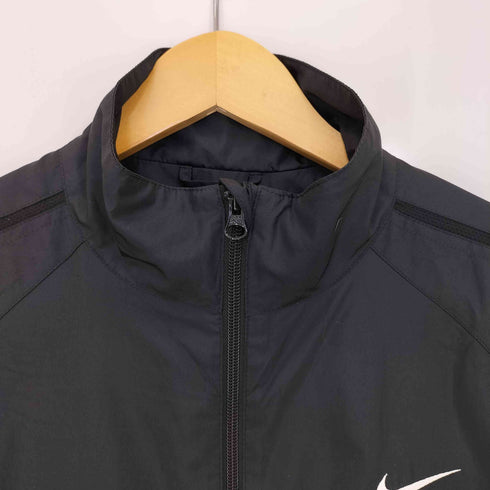 ナイキ NIKE スウッシュ刺繍ロゴ 裾ドローコード ウインドブレーカー ナイロンジャケット メンズ JPN:L