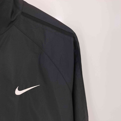 ナイキ NIKE スウッシュ刺繍ロゴ 裾ドローコード ウインドブレーカー ナイロンジャケット メンズ JPN:L