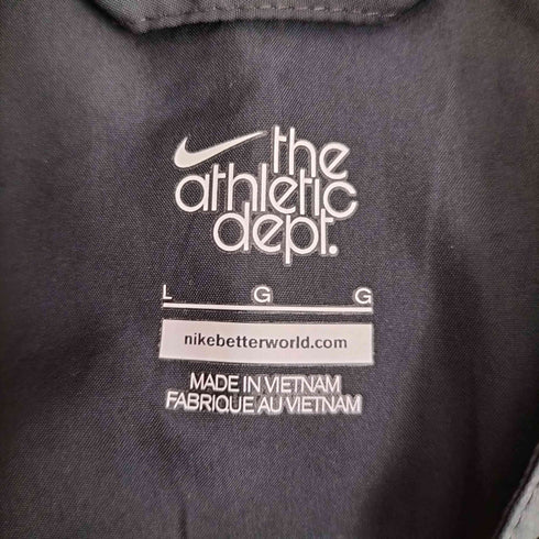 ナイキ NIKE スウッシュ刺繍ロゴ 裾ドローコード ウインドブレーカー ナイロンジャケット メンズ JPN:L