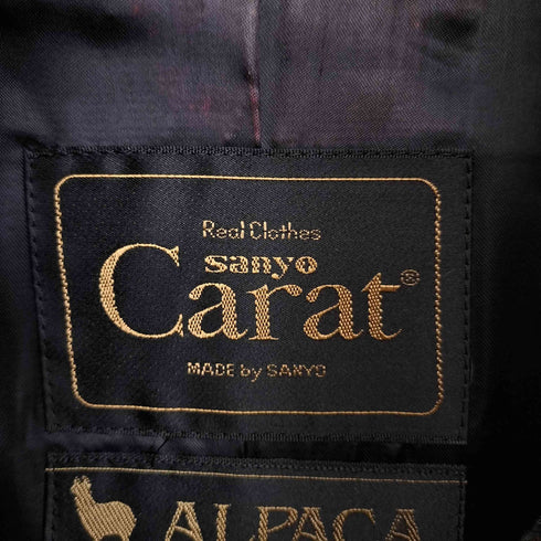 カラット Carat sanyo ALPACA 比翼ボタン ブルーフォックスファー フレアコート レディース 9A2