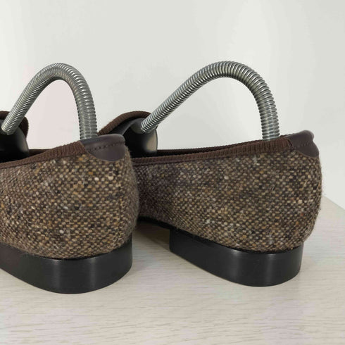 バブアー Barbour ×Bowhill & Elliott ツイード オペラシューズ メンズ 6