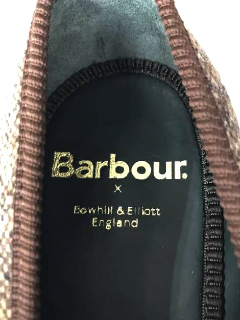 バブアー Barbour ×Bowhill & Elliott ツイード オペラシューズ メンズ 6
