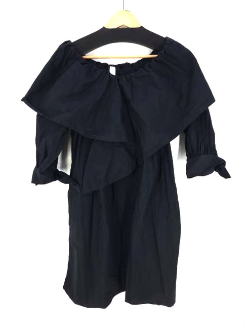 マーレット Merlette ブラックフリルワンピース オフショルダーワンピース レディース import:XS import:XS